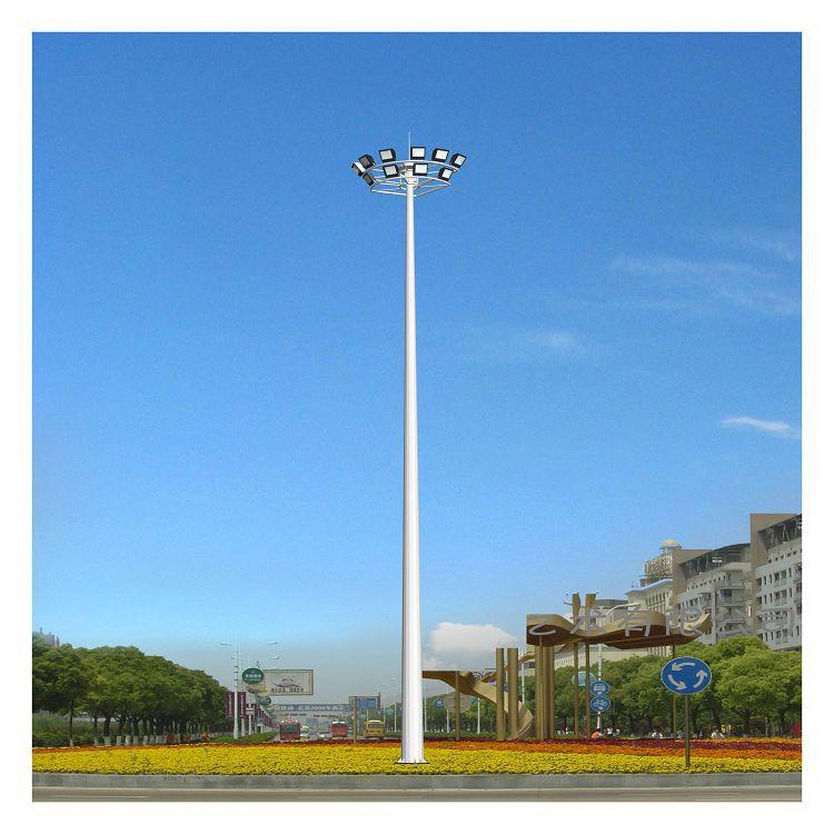 体育广场LED高杆灯20米25米30米扬州高邮郭集热镀锌喷塑高杆灯杆