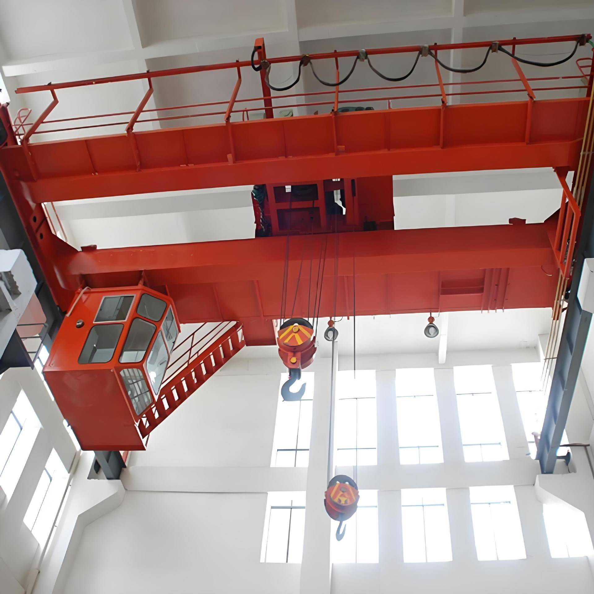 QD双梁起重机起重量大室内厂房搬运电动遥控2吨双梁起重机