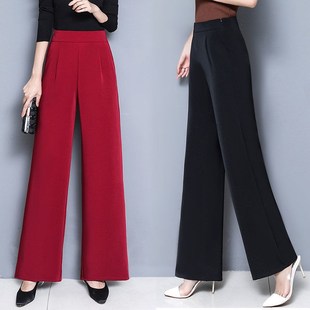 高冬新款 阔脚裤 2024秋腰垂感舞裤 甩裤 中广场跳长裤 速发气质阔腿裤