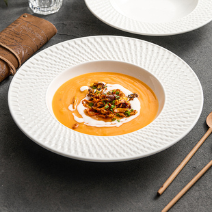 速发优格餐影之路草盘盘西旋盘子家用菜帽轻奢仪式感餐具可微波浓