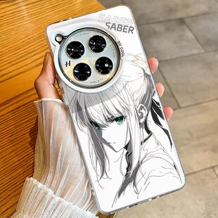 适用一加13/12手机保护壳线 线稿saber薇尔莉特ACE5至尊竞速版13T防摔3女新款2pro卡通11硬软壳2v男二次元创