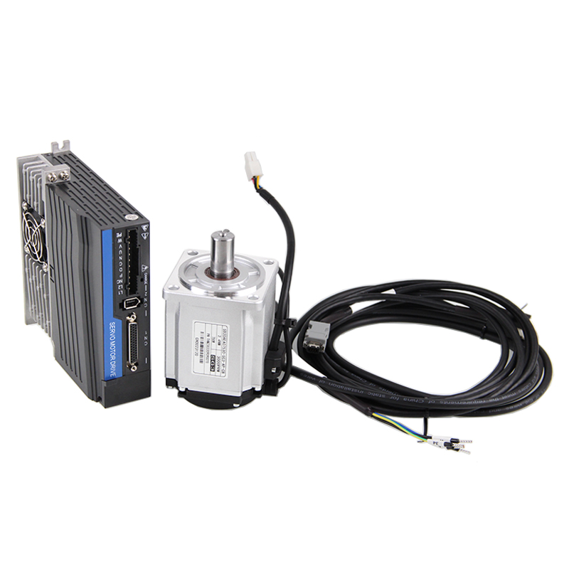 220V交流伺服电机套装磁编485通讯200W400W600W750WU1KW17位绝对