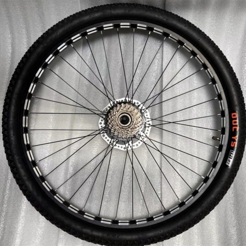 山地自行车车轮轮组20寸22寸24寸26寸铝合O金加厚车圈碟刹变速轮