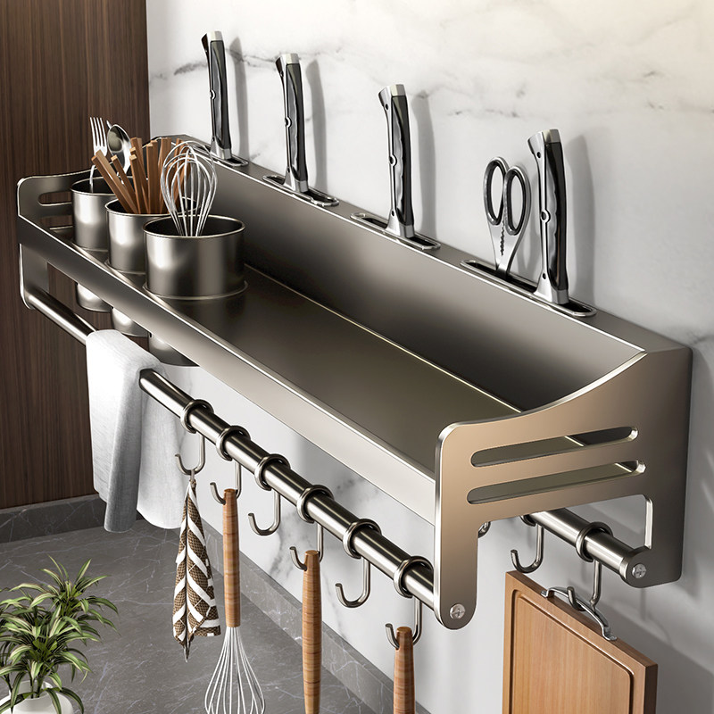 厨房置物架多功能刀n架免打孔壁挂勺子铲子家用调味料油盐酱醋收,厨房/烹饪用具,厨房置物架/置物柜/角架,淘宝优惠券,粉丝福利购,淘宝优惠卷