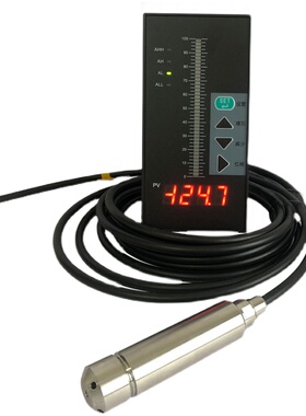 智能单光柱测控仪双液位计显示器48D5单回路水位控制二次数显仪表