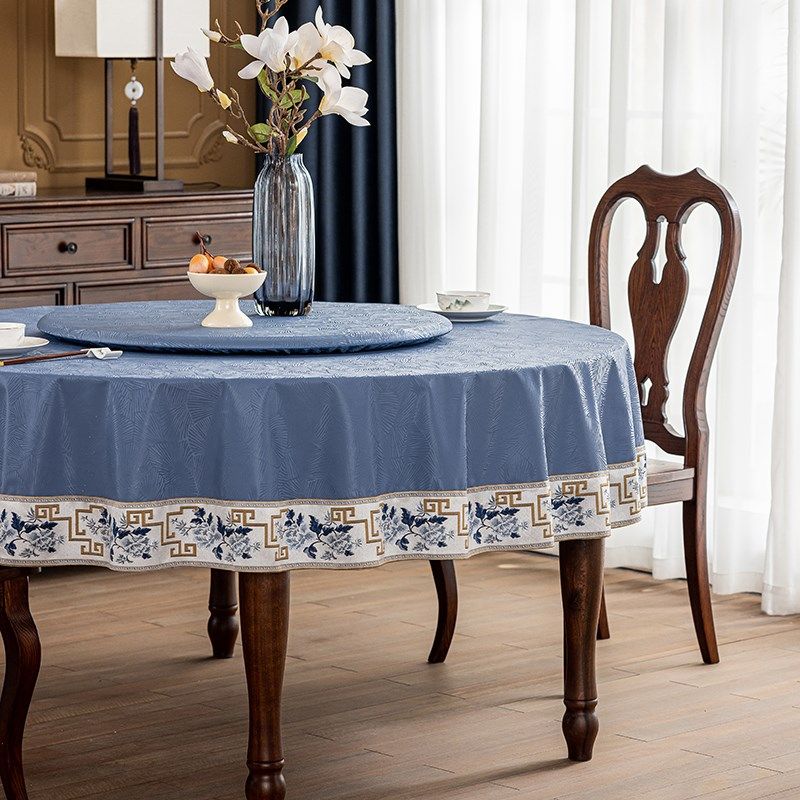 防水防油免洗圆桌布酒店饭店圆形餐桌布PU中式家用防烫Z桌罩转盘,居家布艺,桌布,淘宝优惠券,粉丝福利购,淘宝优惠卷
