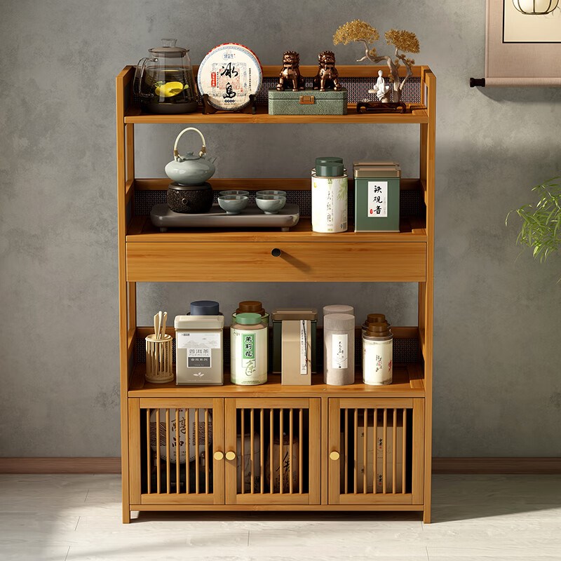 茶架置物架子多层茶叶收纳柜客厅小型G博古架茶室茶具架茶叶展示