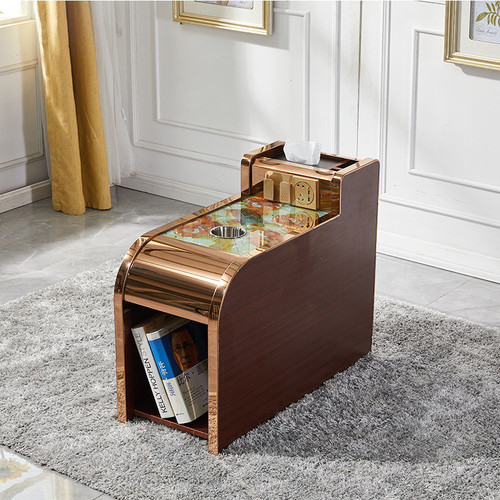 足浴茶几柜经济型沐足洗脚按摩足浴沙H发美甲店小茶几足疗茶几包