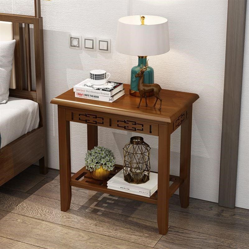 鱼缸承重底座托架托盘实木花架子落地摆花凳子复R古新中式花盆摆