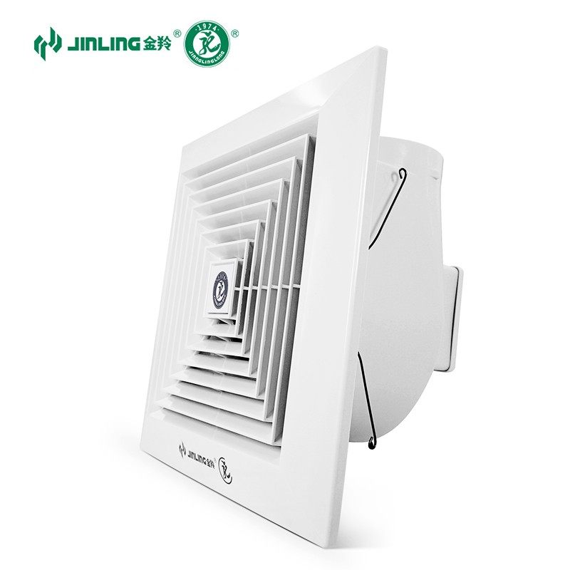 金羚8 10 12寸换气扇卫生间天花板吸顶管道式金铃排X气厨房抽风机