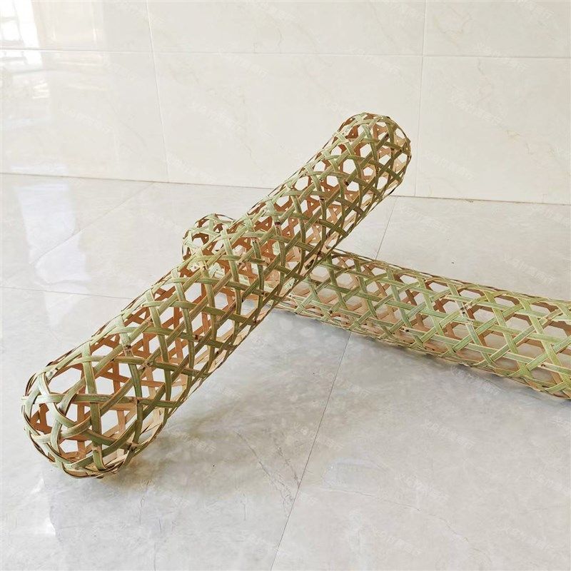 竹夫人竹圆柱枕头手工竹皮革编织凉爽透气X床女孩睡腿枕,特色手工艺,竹编/竹雕,淘宝优惠券,粉丝福利购,淘宝优惠卷