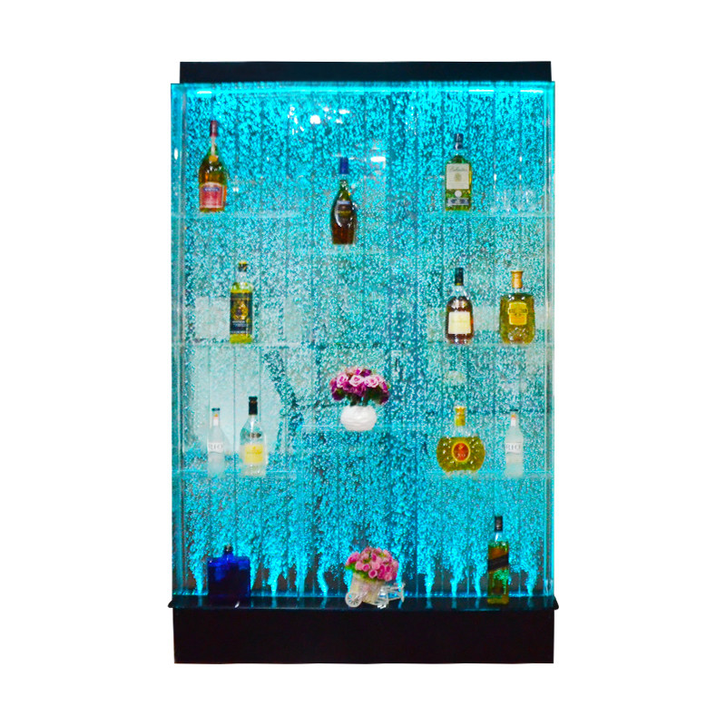 水幕墙酒柜d气泡屏风鱼缸客厅隔断大型流水墙玄关亚克力加湿器定