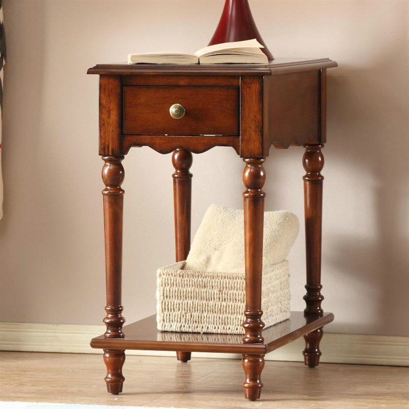 欧式简约实木沙发边几角几 花架 沙发小茶几K 边柜 电话几  小茶