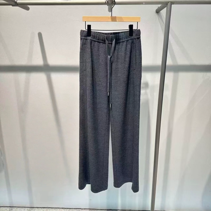 国内代购2025冬季修身高腰抽绳直筒休闲裤女阔腿裤AR314111