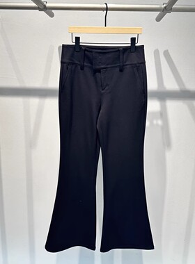 国内代购2025秋冬季新款黑色高腰修身显瘦休闲裤女AR314002