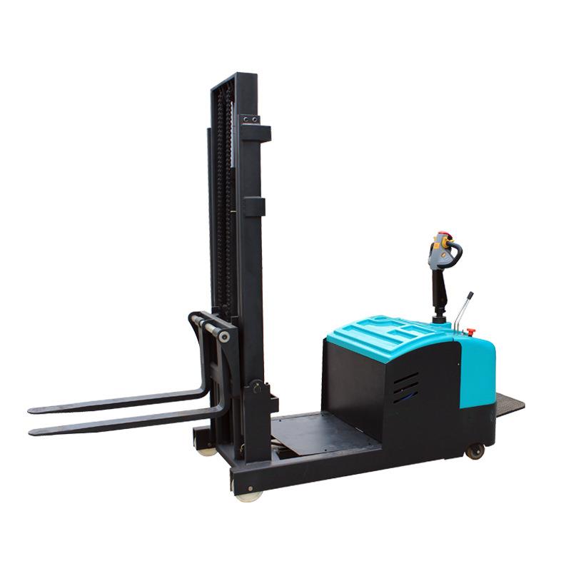站驾式平衡重式全电动叉车1吨2吨无腿全自动液压升降电动堆高车