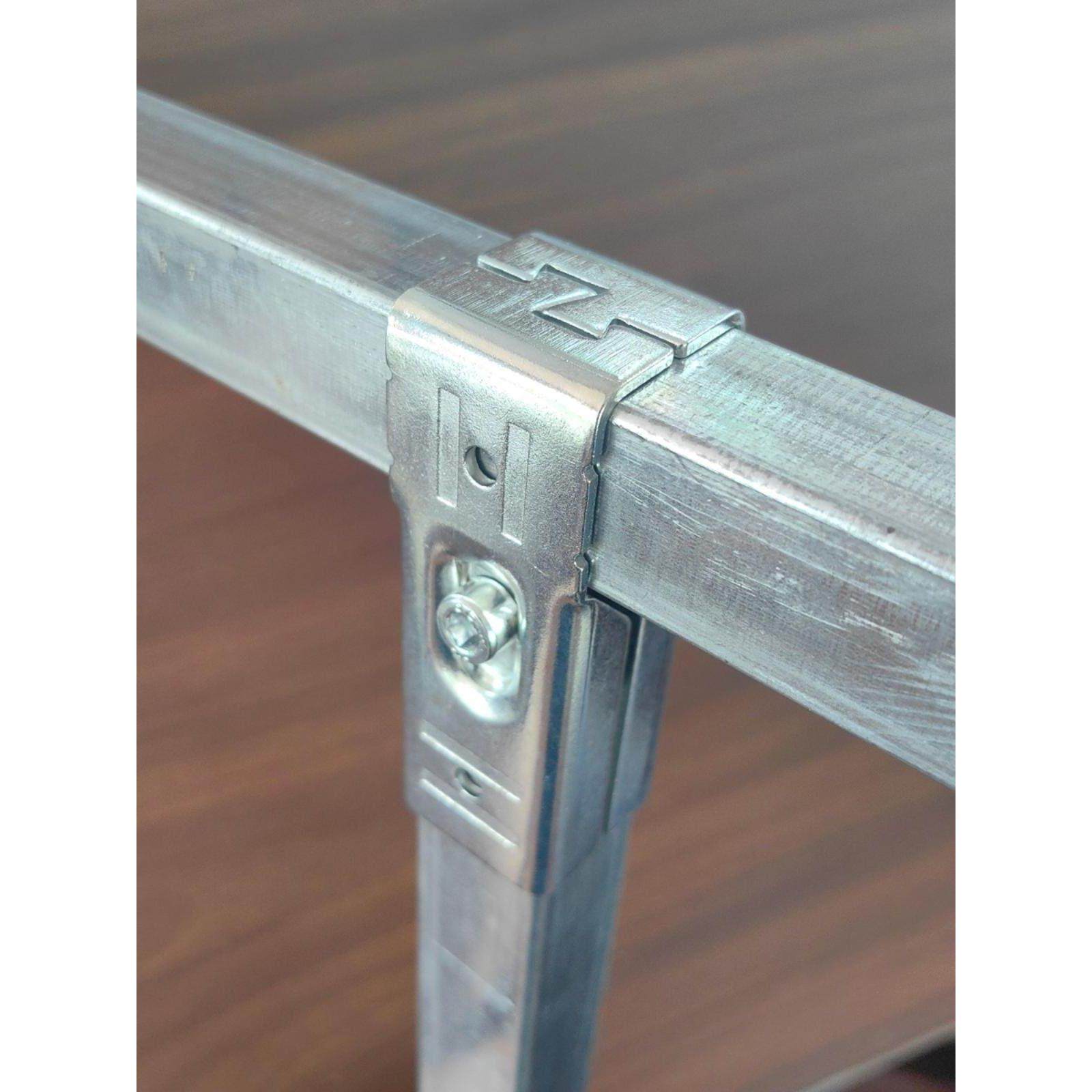 25镀锌方管不锈钢管接头连接件配件免焊接卡扣锁固定大棚三通夹头