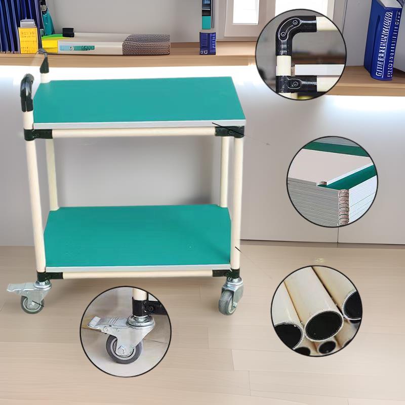 车间防静电工作台精益管周转车电商分拣移动手推车多层物料架