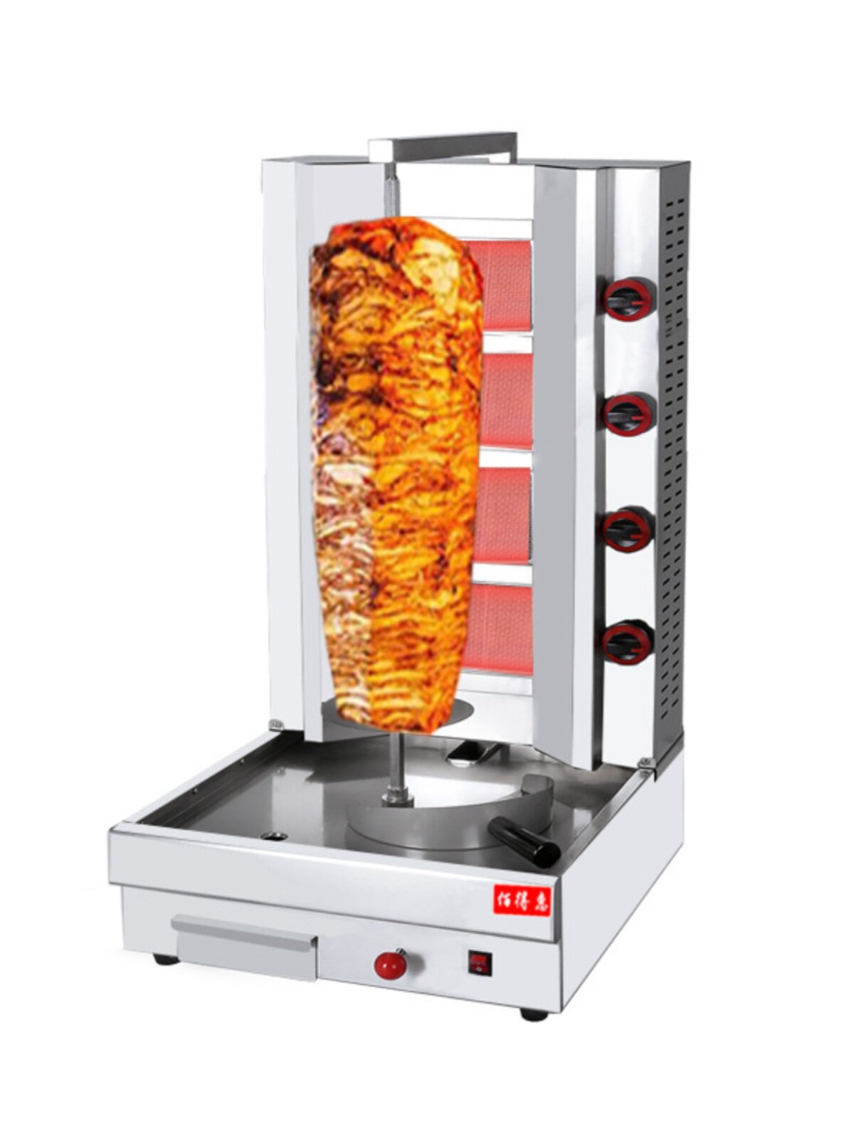 新品新促立式中东烧烤炉商用土耳其烤肉机燃气全自动旋转烤鸡炉肉