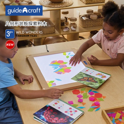 guidecraft几何形状积木玩具
