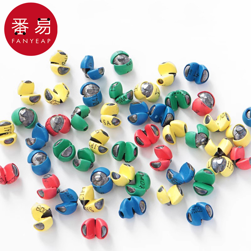 铅坠/咬铅AD1S242-包胶铅夹筏钓渔具配件用品不伤子线钓鱼开口
