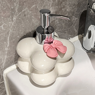 速发泡沫洗手店瓶子酒空卫生间陶瓷分装瓶高颜值按压瓶液瓶