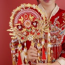 团扇新娘结婚diy材料秀禾婚礼喜扇婚扇高级出嫁扇子成品中式 新婚