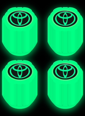 适用丰田夜光气门嘴汉兰达亚洲狮亚洲龙威驰FS汽车轮胎气嘴帽装饰