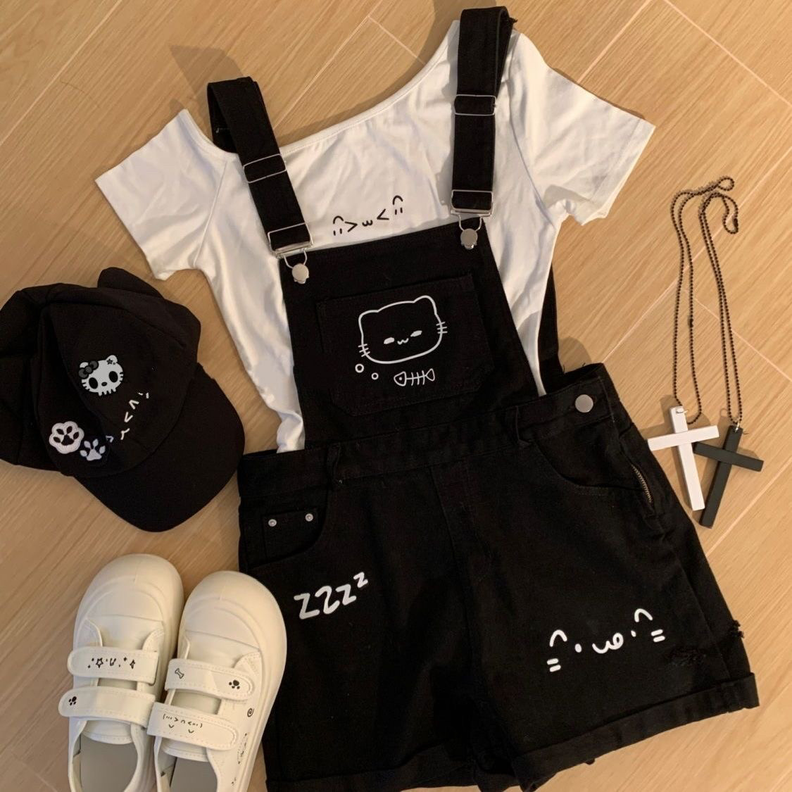 女童夏装套装2025新款儿童洋气时髦牛仔短裤两件套宝宝夏季衣服潮图片