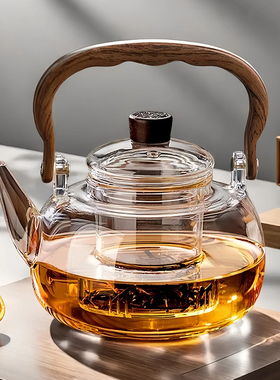 日本玻璃煮茶壶2025新款烧水壶泡茶提梁壶耐高温电陶炉可明火茶艺