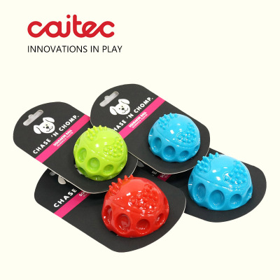 Caitec狗狗玩具发声弹力球 磨牙耐咬适合10-50斤狗狗柯基法斗柴犬