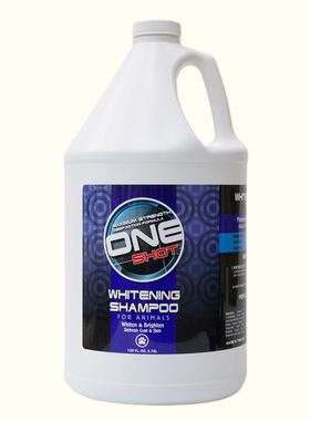 Best Shot白色宠物用浴液香波 白狗白猫都可用美国进口 大桶3.8升