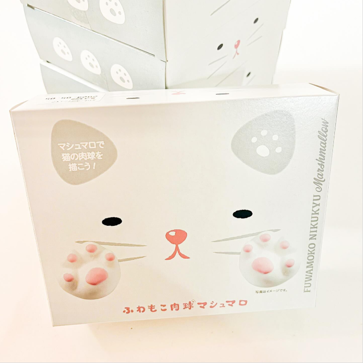【在途正品】日本代购石村萬盛堂猫爪软糯肉球棉花糖可爱糖果零食
