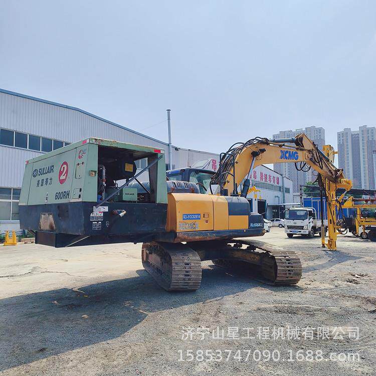 矿打山基建用挖改钻 挖-8064机大加装螺桩旋架 臂全液压动力凿岩