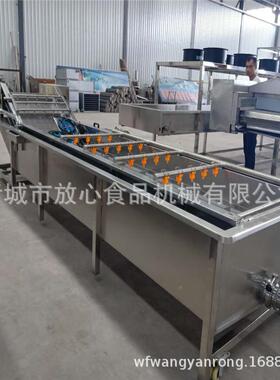 3洗.米长气泡清洗机 FX-6005蔬菜气清生产线 泡果蔬清洗设备
