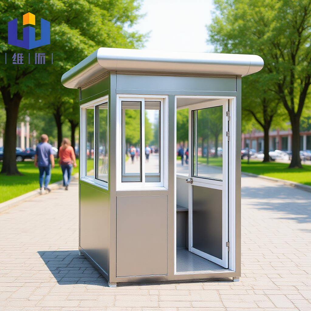 福建厂家不锈钢岗亭移动工地岗亭保安亭户外门卫岗亭钢结构岗亭