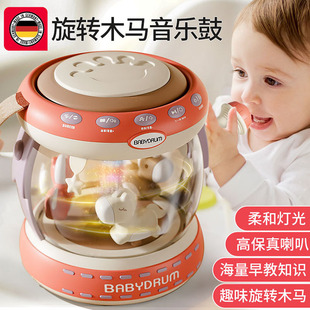 德国婴儿玩具0一1岁2益智早教女宝宝新生幼儿6个月以上儿童手拍鼓