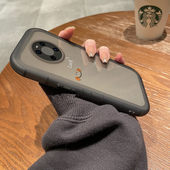 适用华为mate70pro手机壳m70镜头pura80pro全包mt60防摔m50保护套m40e高级彩绘笑脸硅胶70女透明新款 简约情侣