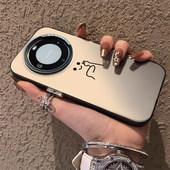 mate60创意mate50pro新款 适用华为mate80pro手机壳m70彩绘p80pro 比耶个性 男女m40e防摔荣耀magic6高档保护套