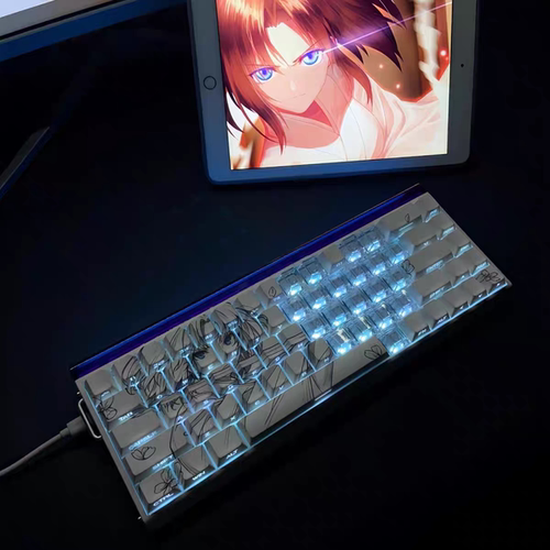 式2.0键帽侧刻字符透光适配醉鹿a75 迈从 ace68 x87 60 65 68 75