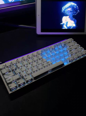 绫波丽2.0键帽侧刻透光个性创意ace68 x87 醉鹿a75 迈从jet75 atk