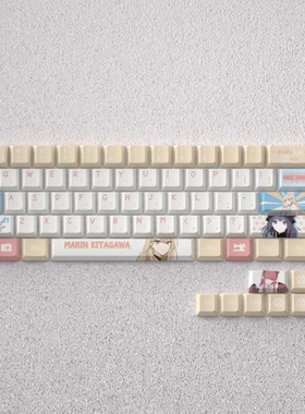 文绍喜多川海梦键帽客制化高颜值美女适配mad60 fire68 87wooting