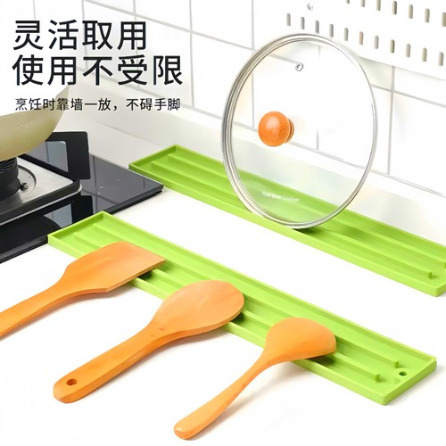 硅胶窄缝锅盖垫厨房灶台锅盖收纳