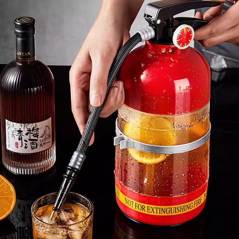 手压式灭火器水杯创意啤酒杯