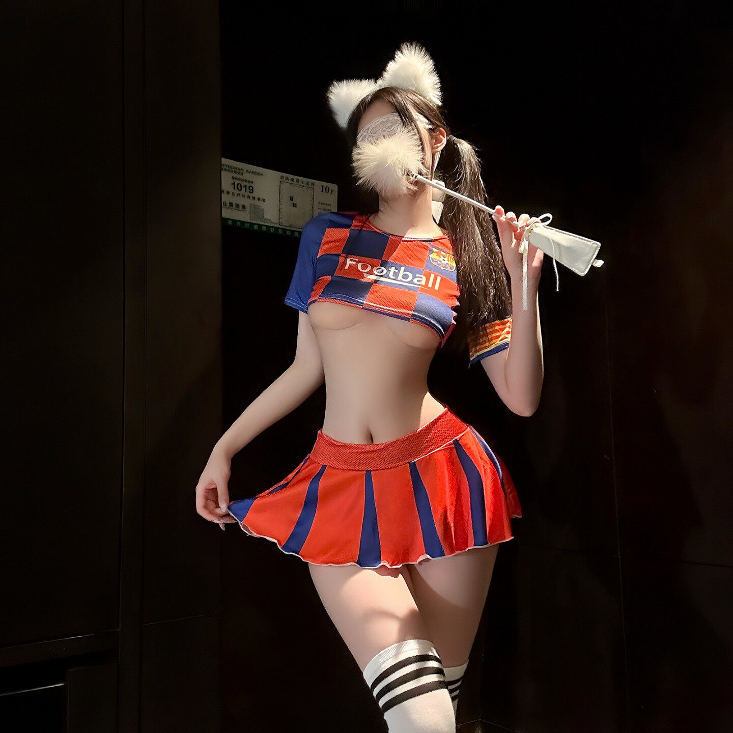 性感足球宝贝世界杯啦啦队服短裙制服擦边纯欲诱惑套装衣服露脐