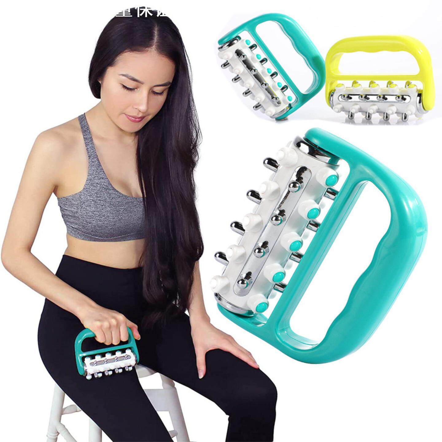 老人卧床腿部按摩器推肝筋手持小滚轮腿部肩颈椎腰部经络疏通颈部