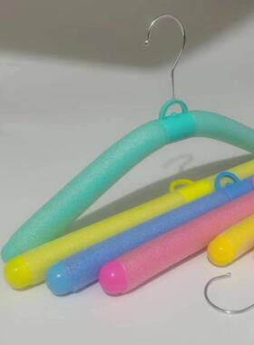 50只防滑服装店海绵衣架家用无痕衣挂泡沫衣撑子胶棉晾衣架子柔软