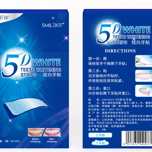 3D牙贴5D牙贴9D牙贴 美白牙贴Teeth Whitening Strips 牙齿美白贴
