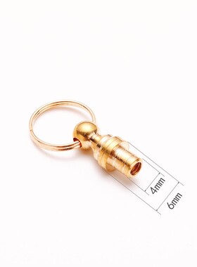 葫芦铜盖口配件  文玩挂件金属电镀环铜口菩提鼻烟壶铜朱砂瓶配饰