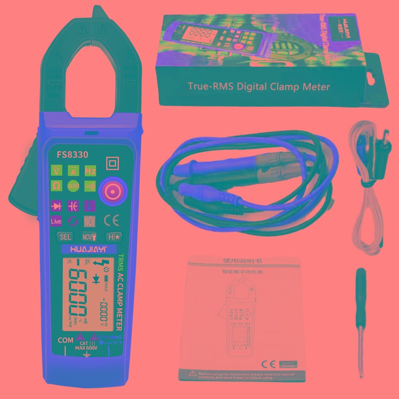 FS8330钳形万用表高精度数字电流表多功能钳型表电工维修钳表
